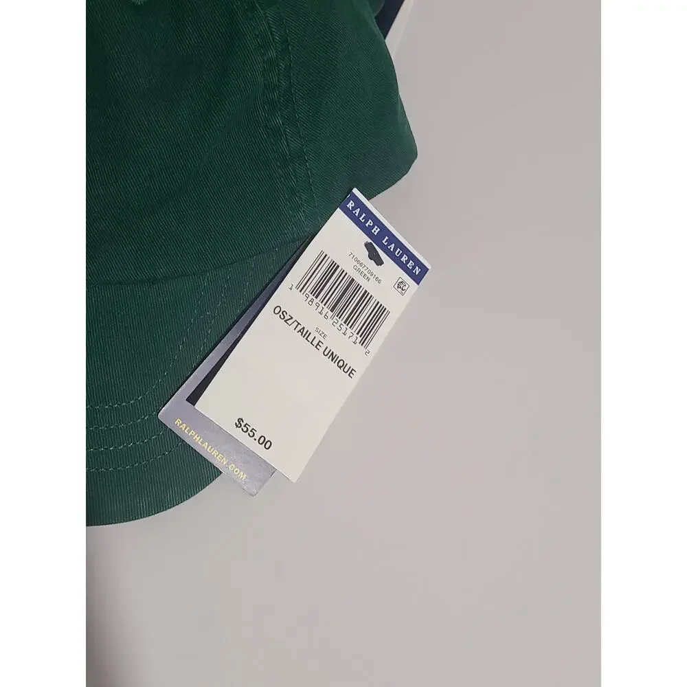Polo Ralph Lauren Classic Baseball Cap – Green / Yellow Pony Logo